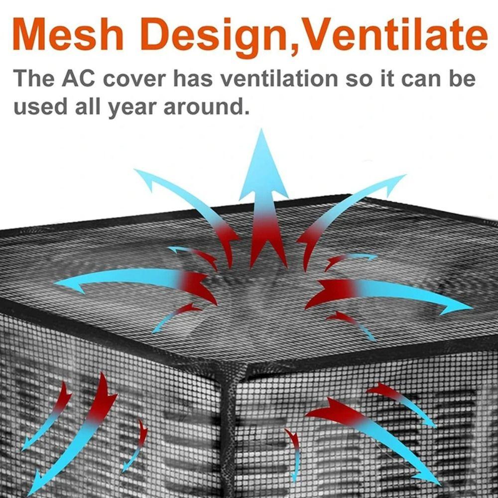 Сетчатый чехол для наружного кондиционирования воздуха, всесезонный чехол для наружного блока от пыли