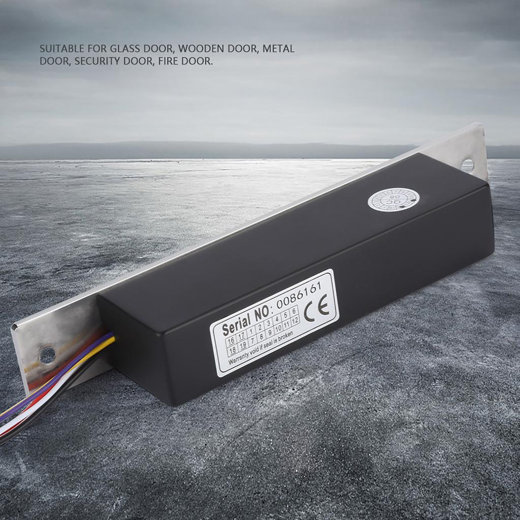 Access Delay Metal Strip Signal Feedback Single Door Magnetic Lock for Glass Door/Wooden Door