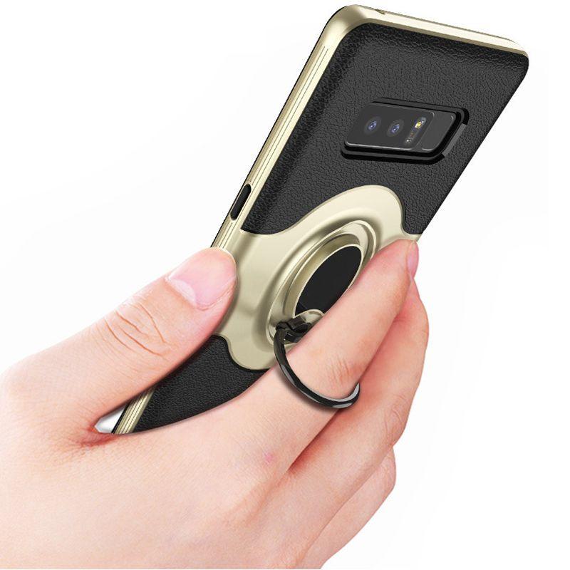 Высококачественный защитный чехол-броня из ТПУ с вращающимся на 360 градусов кольцом-держателем для Samsung S9