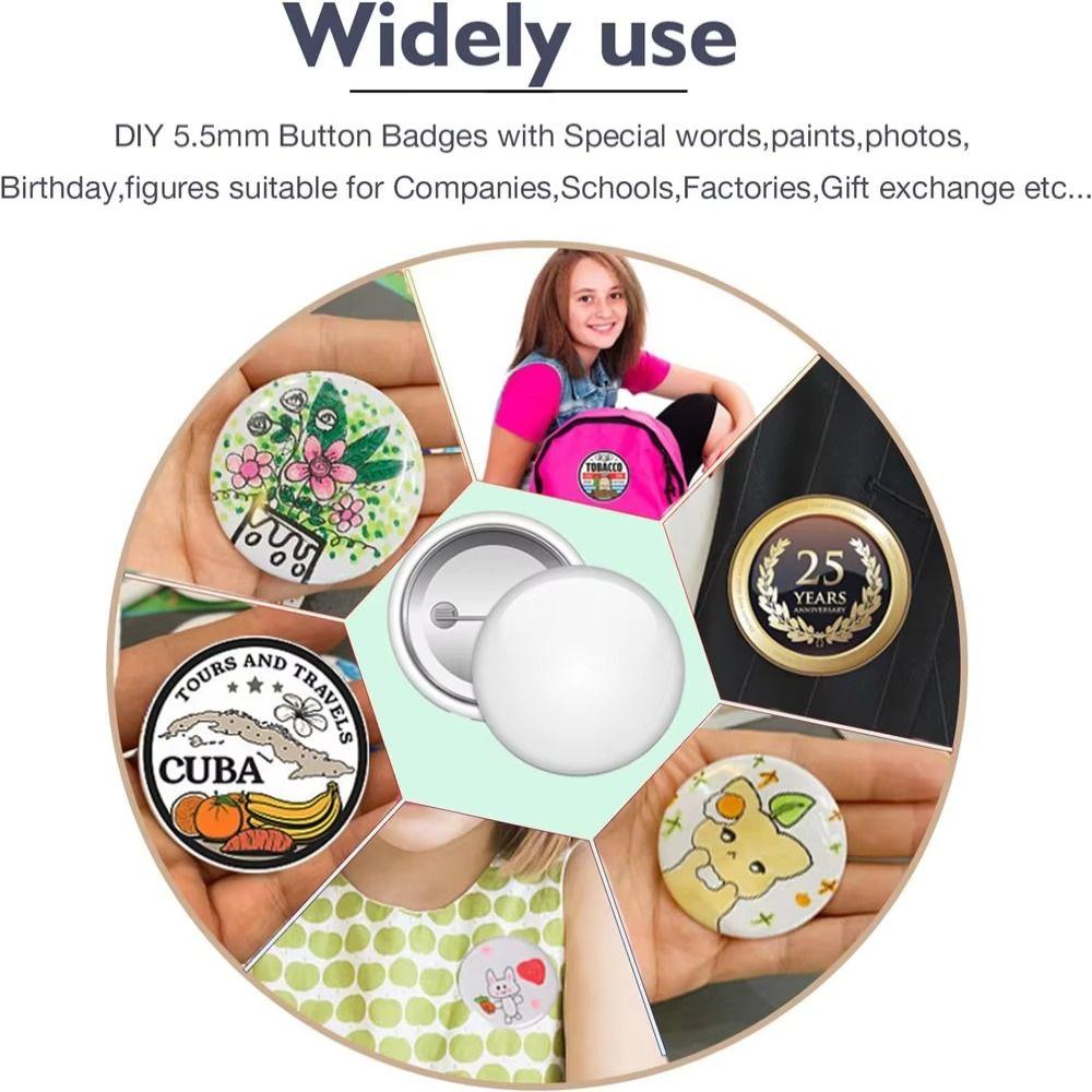 Punch Press Button Maker Machine Cute Stickers DIY Pin Maker Badge Maker Machine Kids Gift