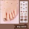 Semi-cured Gel Toe Nail Stickers Four-pointed Star Toe Gel Nail Art Stickers Nail Polish Glue Nail Stickers