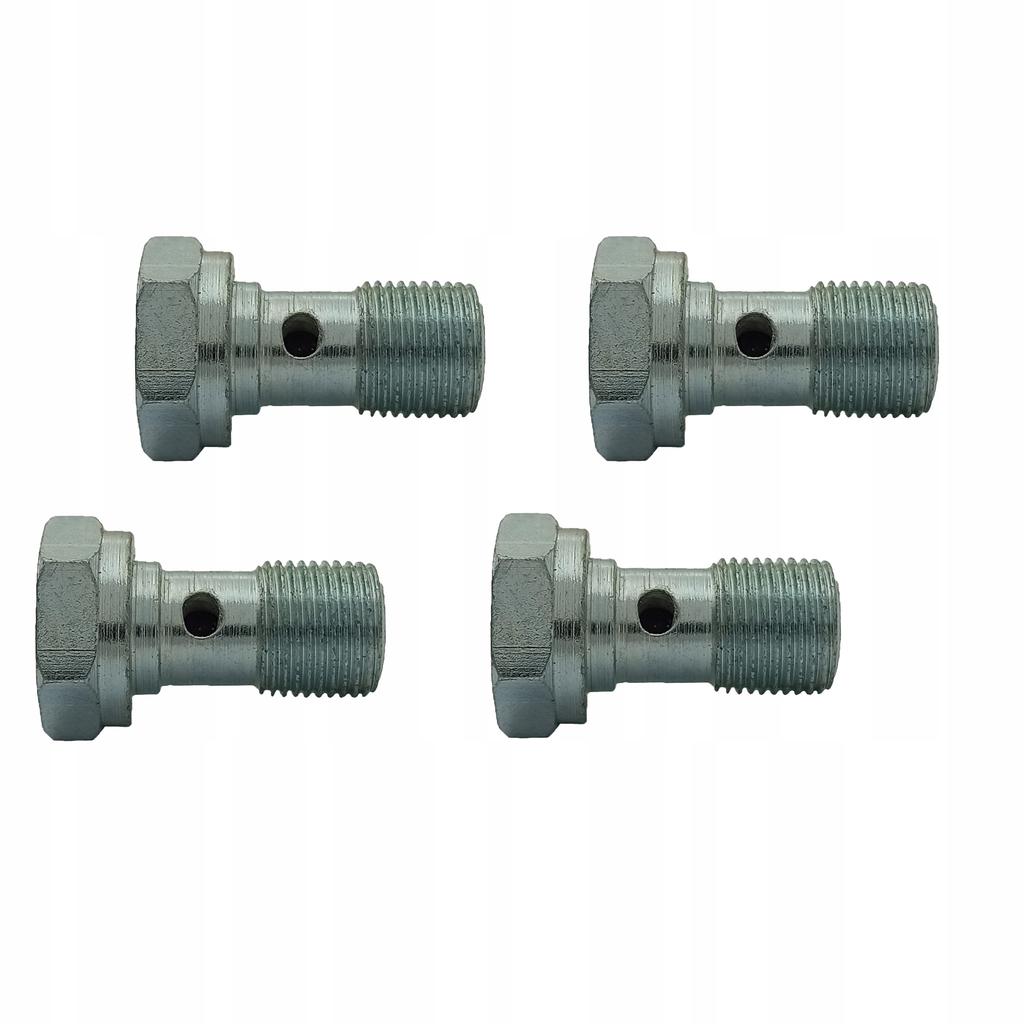 4x śruba drożna - przelewowa - banjo - do oczek m12x1 ( fi12 ) ocynk; sr-07