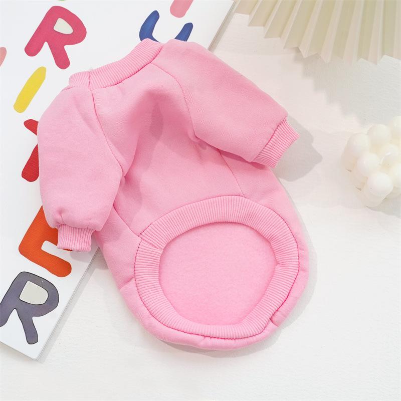 Модный бренд для питомцев свитер для кошек и собак Тедди Би Сюн померанский шпиц однотонный флисовый свитер одежда осень и зима новые товары