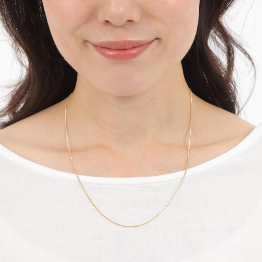 18K Kihei Necklace Chain 2 Sides 50cm Thin Width K18 18K 1.2mm