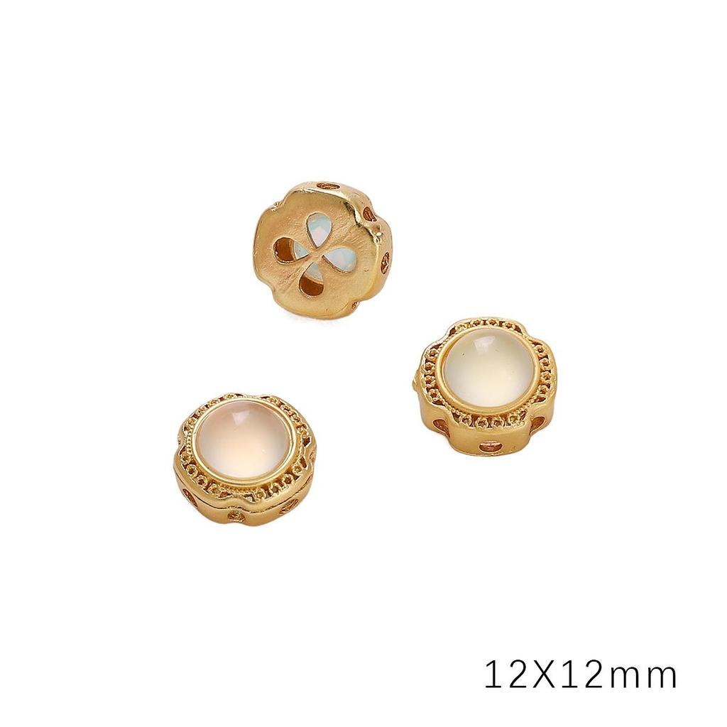 Медный песок, золото, полая перегородка, бусина для изготовления ювелирных изделий своими руками, аксессуары для рукоделия