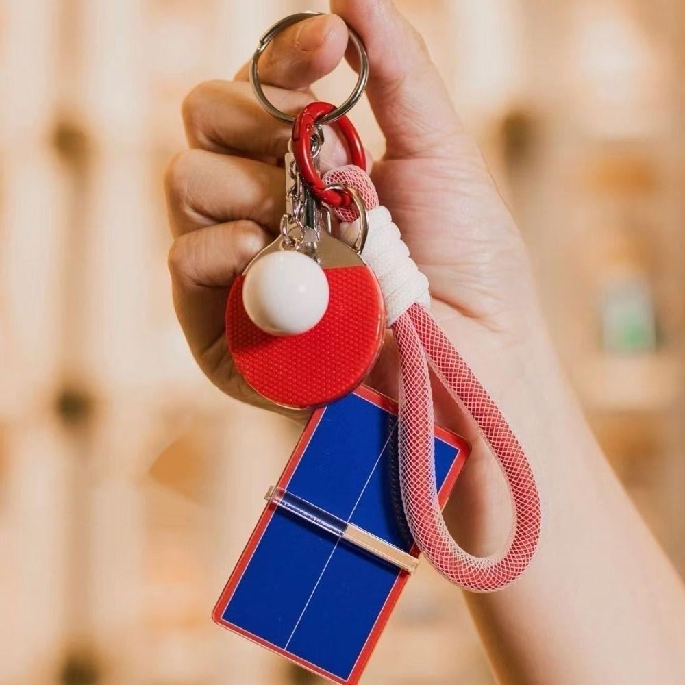 3D Badminton Badminton Pendant Bag Hanging Table Tennis Keyring  Sport Fans
