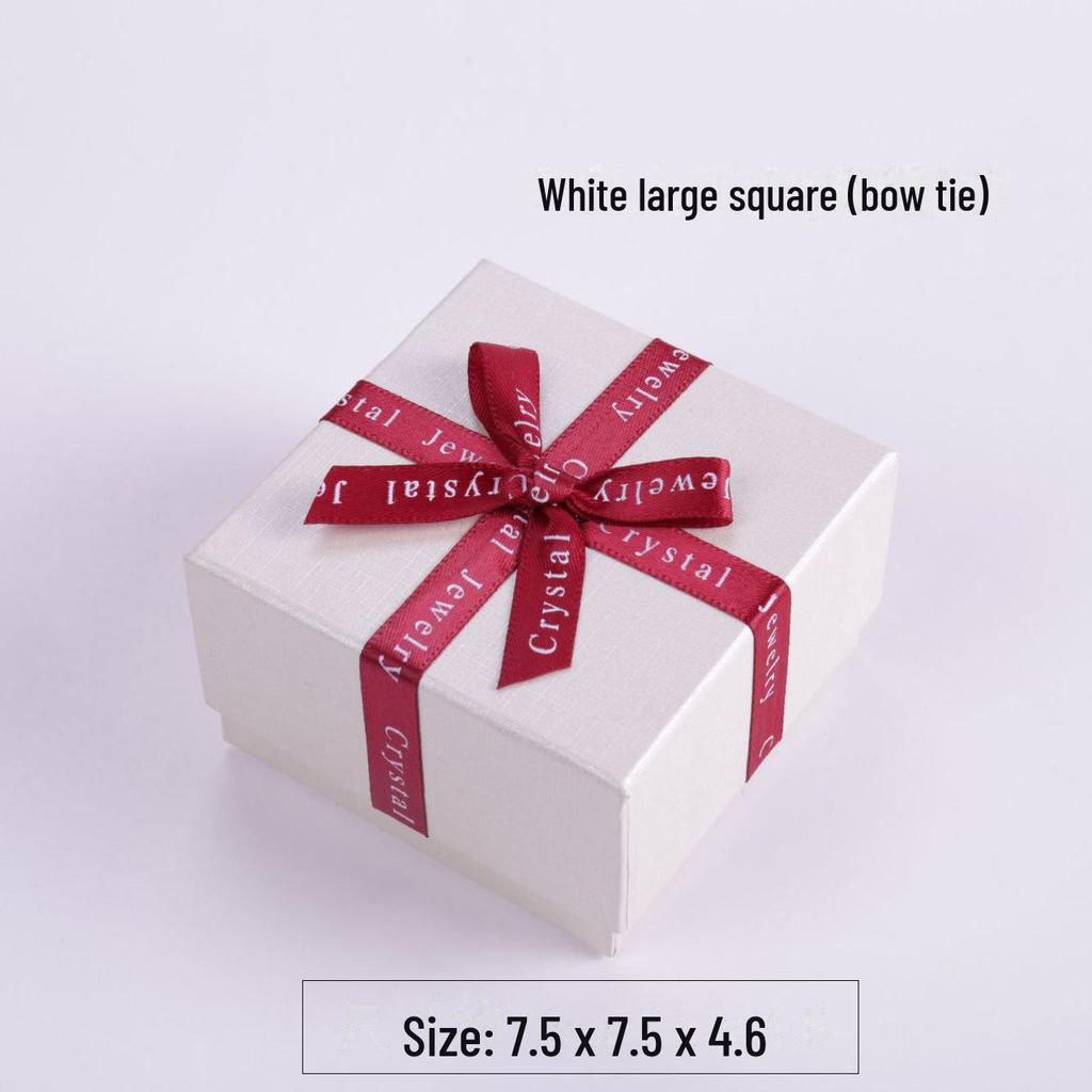 Подарочная коробка для корейских ювелирных изделий высшего качества: Упаковка для кольца, кулона, ожерелья, серег, браслета