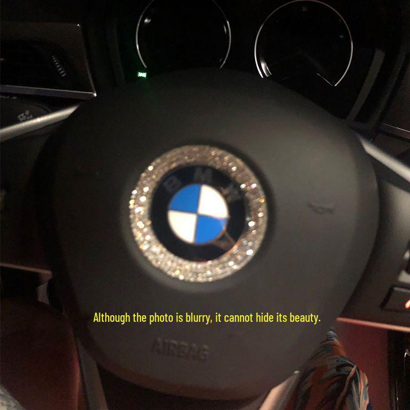 Наклейка на логотип автомобиля со стразами и бриллиантами для BMW 1/3/5 Серии, X1/X2/X3/X5