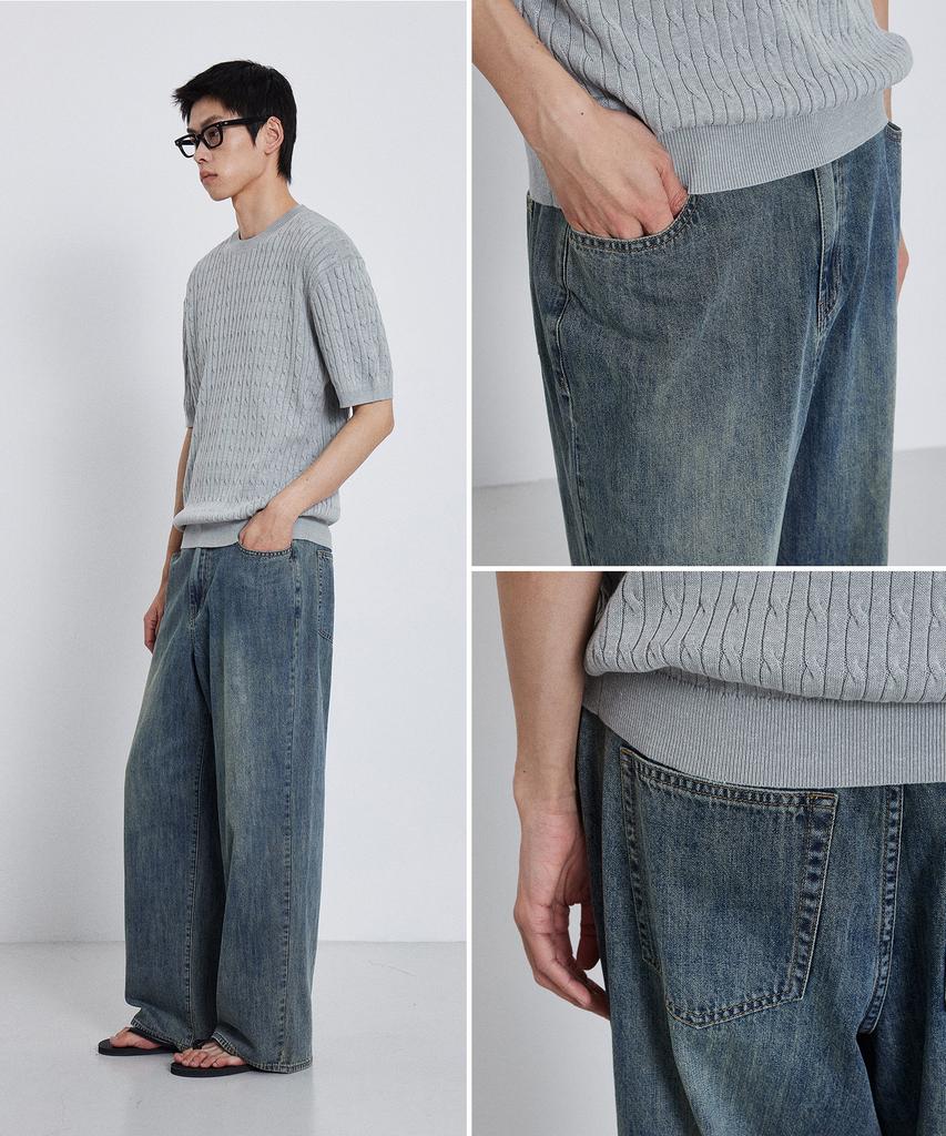 KIIMUIR Summer Wide Denim Pants_Vintage Blue