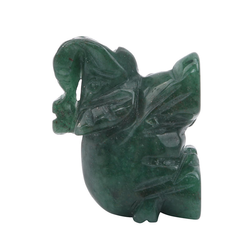 Fashion Ornaments Aventurine Green Jade Stone Hand Carved Natural Craving Elephant Statue Decor Car Decoration Supplies Easy Accessibility