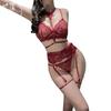 Sexy Lingerie Romantic with Steel Rim One-piece Female Sexy Free Bondage One-piece Uniform Temptation