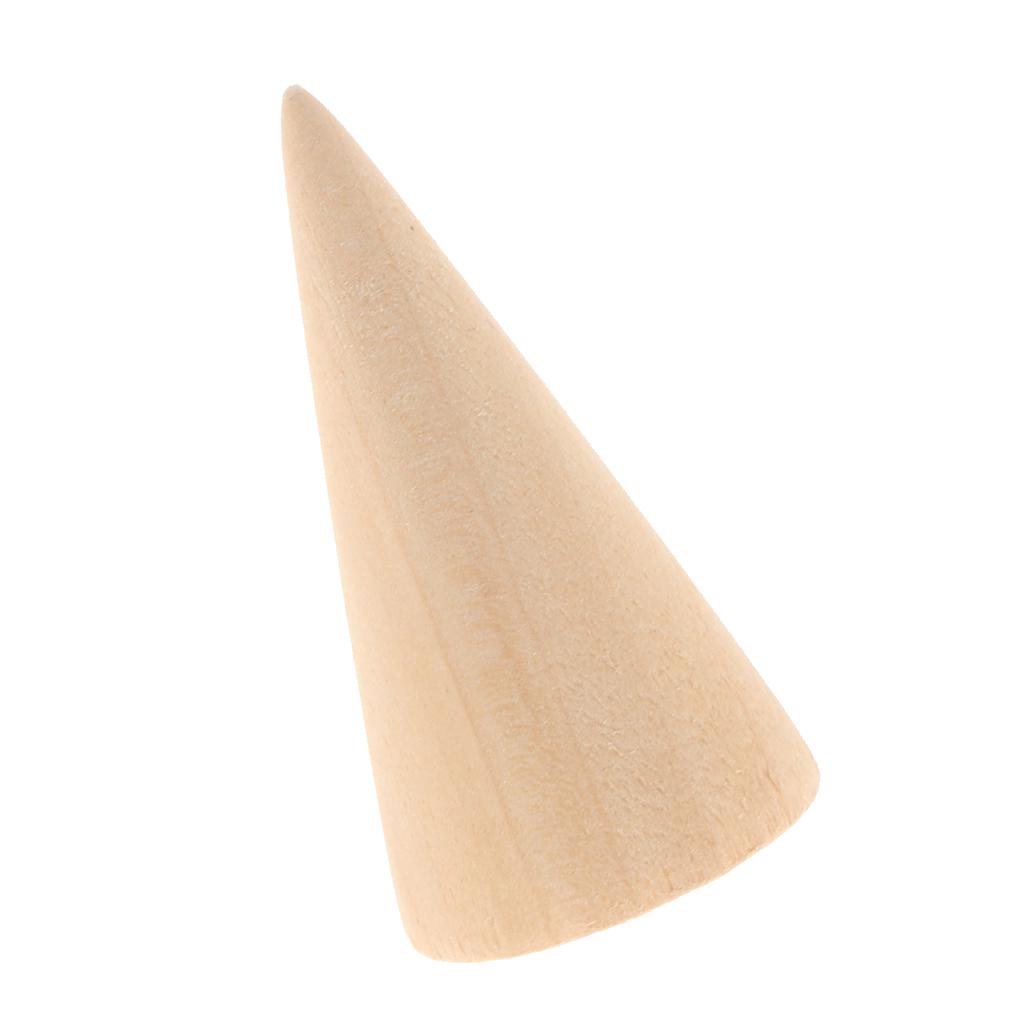 Мини-маленькие деревянные конусные кольца, стенды-органайзеры для ювелирных изделий, держатели M, стиль 1