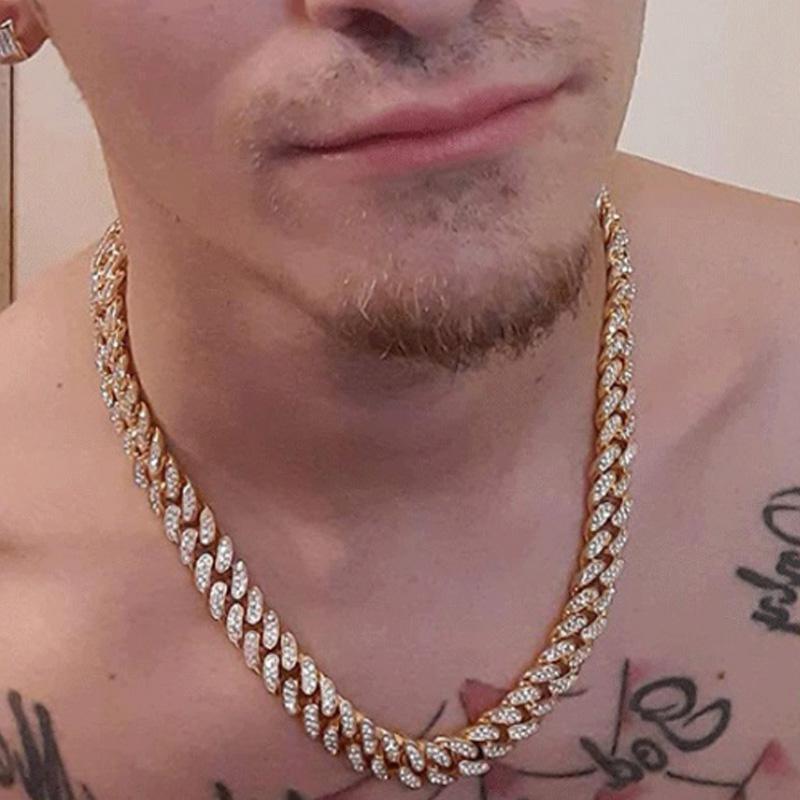 Miami Cuban Choker Link Chain Silver Plated Mens Hip Hop Necklace Jewelry