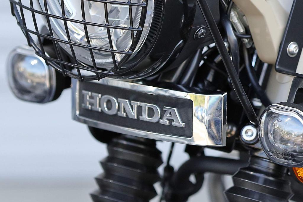 Kijima Honda 208-3100 Motorcycle Emblem Stay CT125 Hunter Cab (JA55/JA65) Steel Black Finish