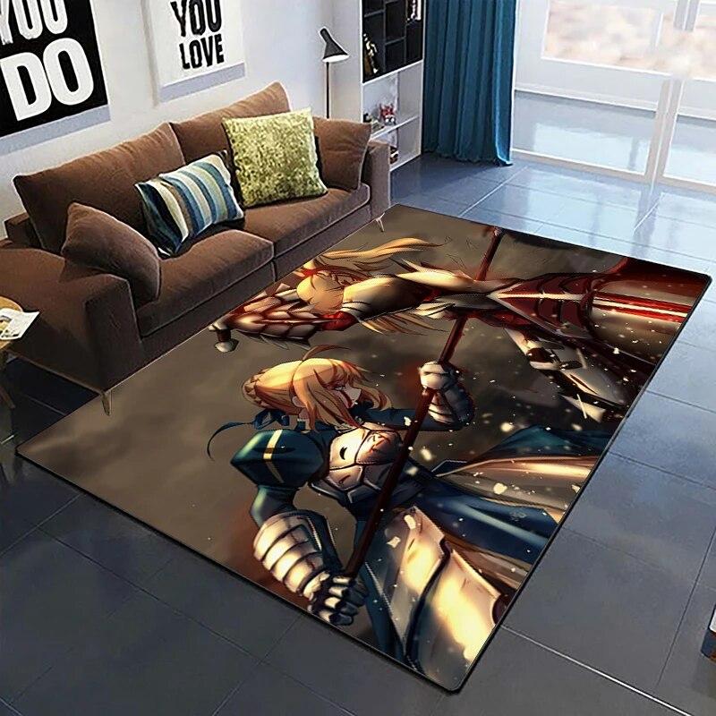 Fate Cartoon HD ковер с принтом, домашний ковер, детская комната, гостиная, стул, прикроватный современный простой напольный коврик, кавайный ковер