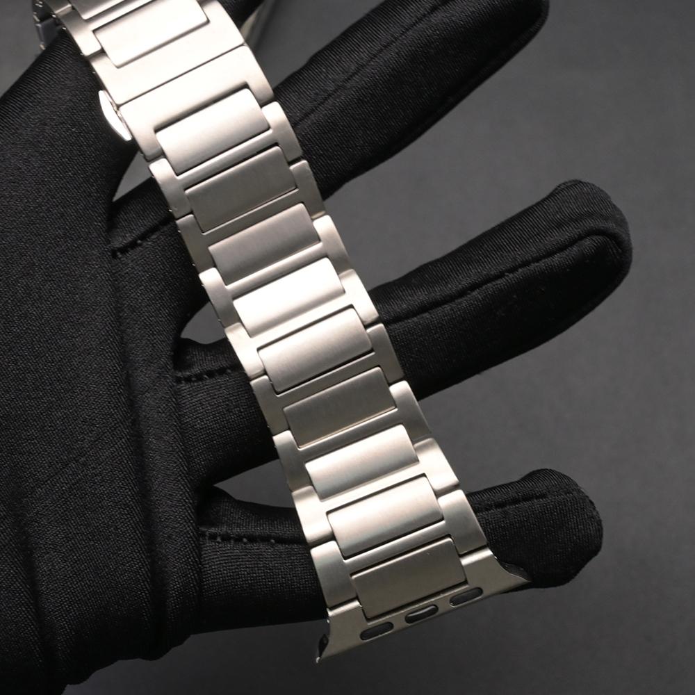 Титановый ремешок для Apple Watch Ultra 3 Ремешок 49 мм Серия 11 10 46 мм SE3 Роскошный наручный браслет для Iwatch 9 8 7 6 5 44 мм 45 мм