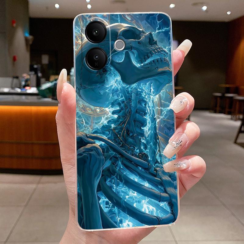 Чехол Для Vivo V60 Lite Эстетичный Роскошный Дракон Милый Крутой Мальчики Девочки Мягкий силикон Чехол для телефона Задняя крышка Прозрачный ТПУ Оболочка