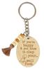 Funny Keychain If You Are Happy & You Know It Clap Your ** Wood Engraved Keychain Funny Adult Humour Novelty
