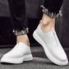 Soft Sole Comfortable Casual Shoes Simple Small White Shoes Men's Genuine Leather Shoes Lightweight Loafers Men's Walking Shoes