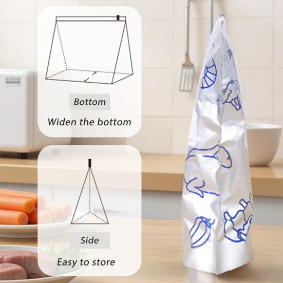 Aluminum Foil Sealed Bags Reusable Leakproof Heat Resistant Sealable Bags Vacuum Zippered Food Pouches with Label Stand-Up Bottom for Vegetable