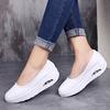 Air Cushion Shoes Women Leather Flats Non-slip Nurse Shoes Comfortable