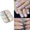 6 Grids Chrome Nail Powder Chrome Pearl Nail Powder Set Nail Glitter Powder Effect for Manicure Nail Art Decoration