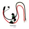 Разъем SAE для аккумулятора SAE на клемму с кольцом Жгут проводов 10AWG 2-контактный Быстросъемный SAE Удлинительный кабель SAE с SAE RP адаптером