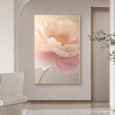 Роскошный постер с цветущими розовыми цветами, скандинавские декоративные картины, настенная живопись на холсте, современная гостиная, домашний декор, интерьер