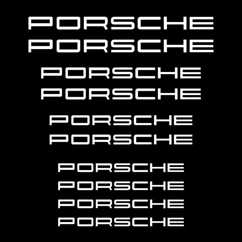 Наклейка на суппорт Porsche - Наклейка на суппорт Porsche Буквы Персонализированная наклейка Ступица Суппорт Тормозной диск Модификация Логотип