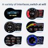 HUD для мода F15: OBD-дисплей для скорости, оборотов двигателя, температуры охлаждающей жидкости и масла, расхода топлива, турбонаддува и часов