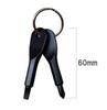 HappyHome Screwdriver Phillips and Set of with Key Screwdriver Keychain, Flathead, 2, Portable, Ring, (Black)