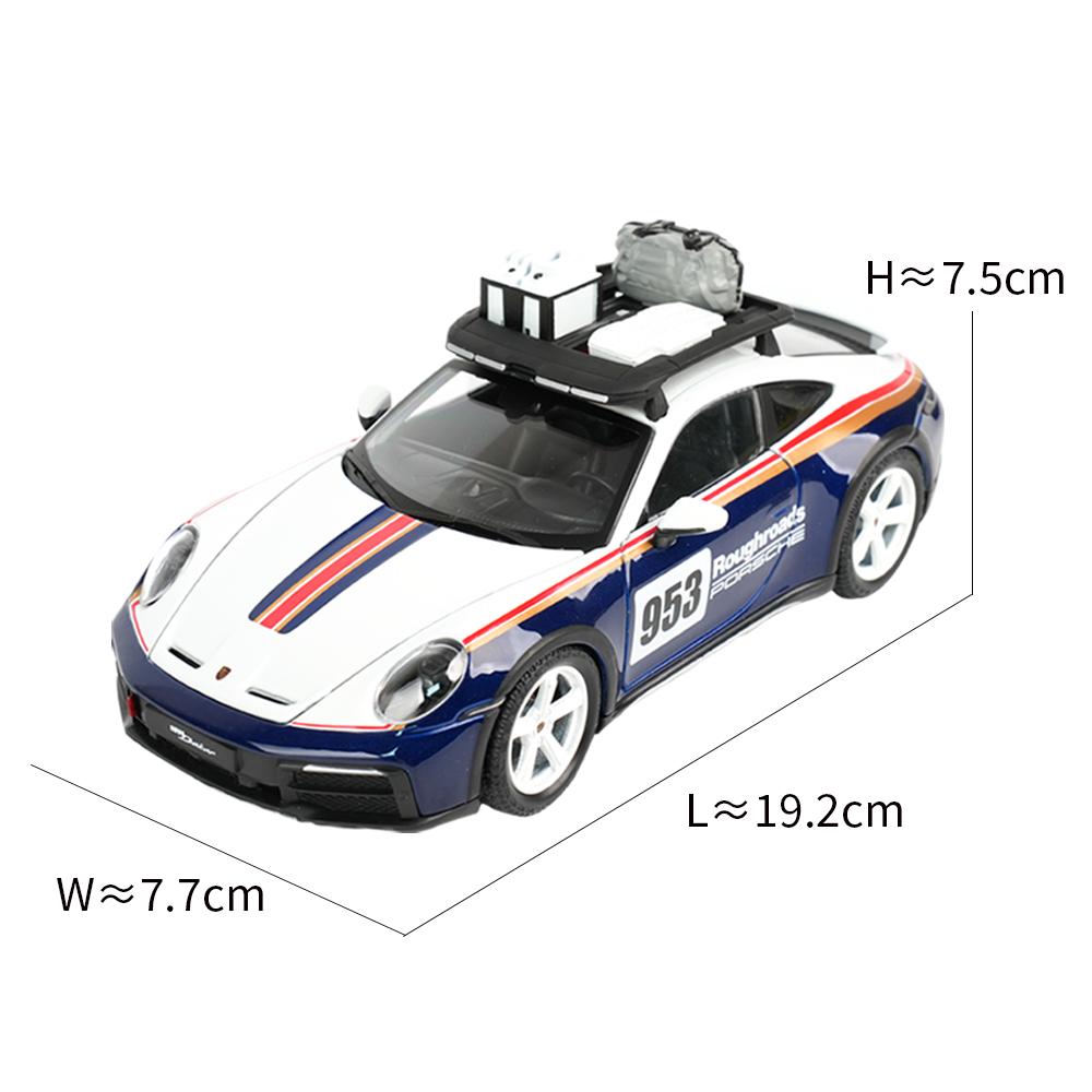 Ббураго 1:24 Porsche 911 Dakar Спортивный автомобиль Статические литые под давлением транспортные средства Коллекционная модель автомобиля Игрушки