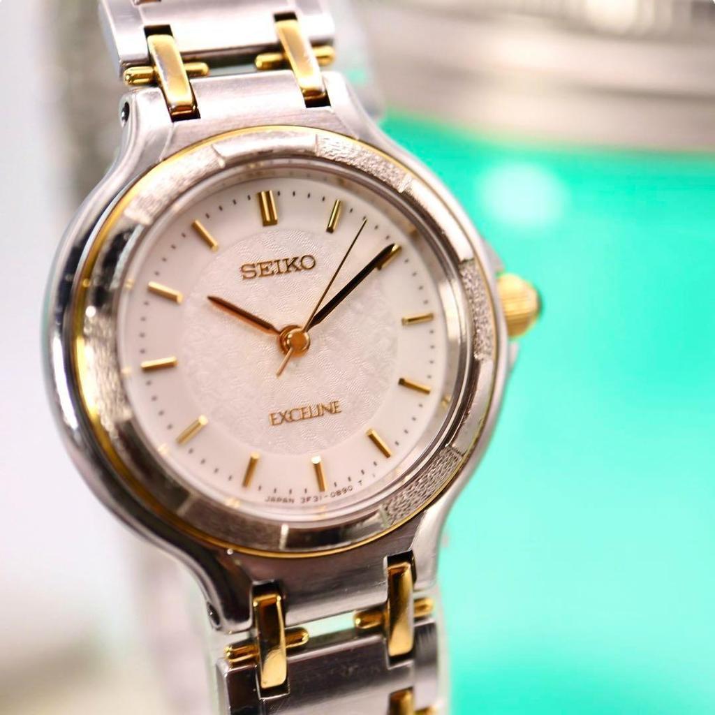 [USED] SEIKO Exceline Round Women's Watch 1156 with Box