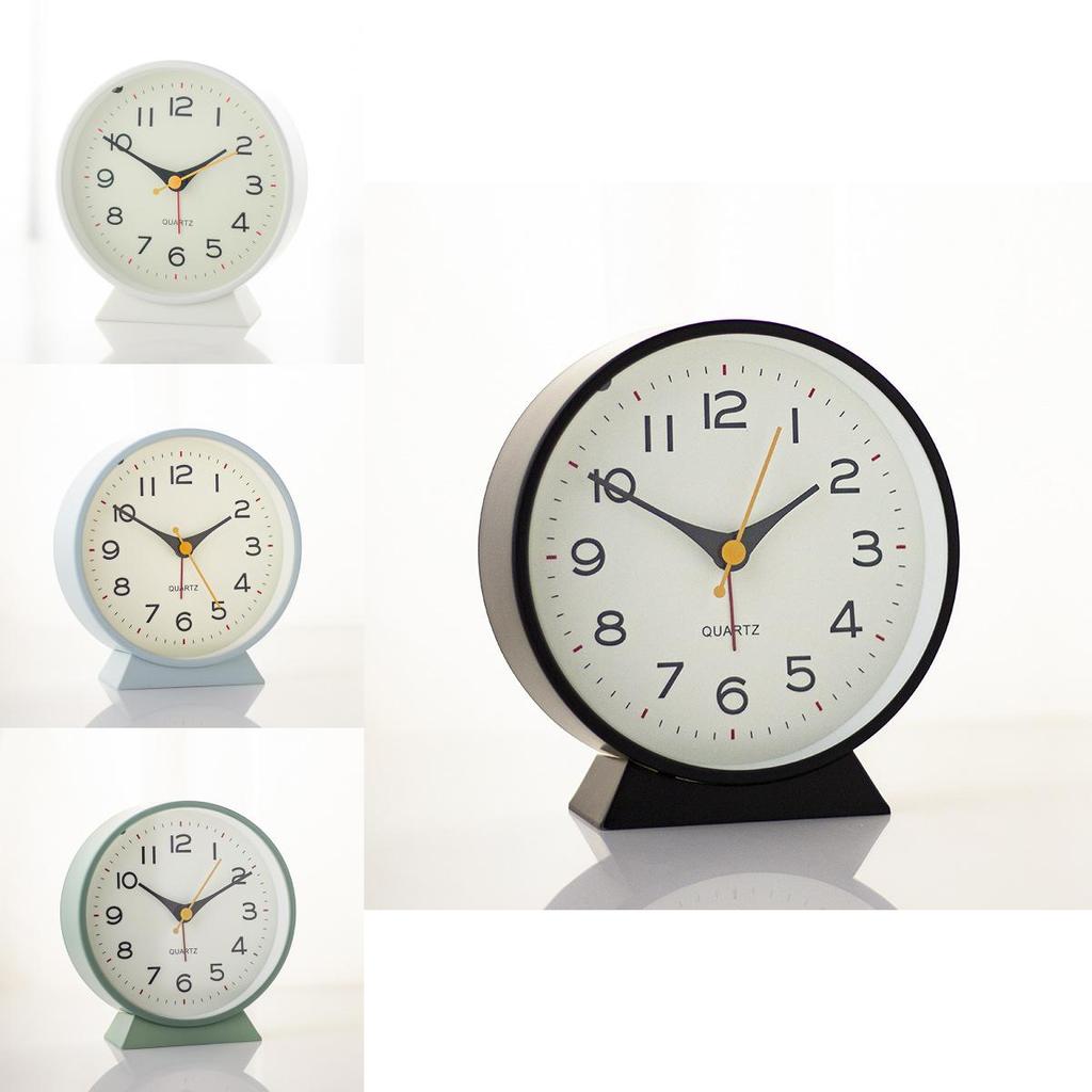 Vintage Style Kids Alarm Clock With Night Glow And Nonticking Mechanism For Bedside Use