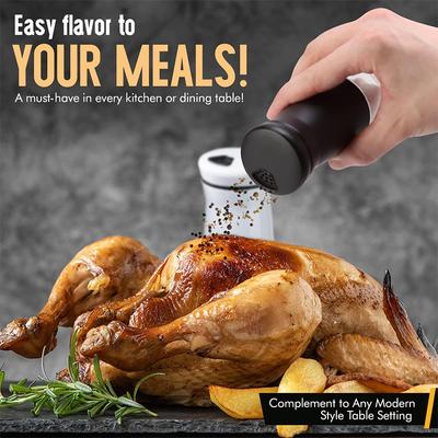 Набор стеклянных солонок и перечниц с регулируемыми отверстиями для заливки, солонка и перечница из нержавеющей стали, фермерская солонка