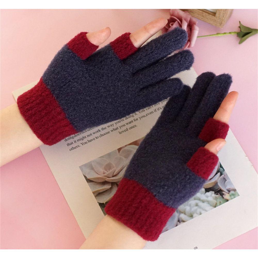 Fashion Men Women Elastic Touch Screen Gloves Thick Warm Mittens Arm Warmers Plus Velvet