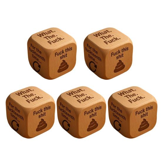 Кубики для снятия стресса в офисе Смешные кубики для работы за столом Деревянные подарки-приколы ручной работы для коллег Юмор на рабочем месте Подарки на Тайного Санту