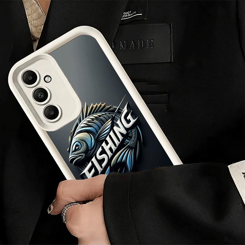 Чехол для телефона для Samsung Galaxy A17 A16 A15 A14 A13 Рыбалка Наш Рыба Марка A56 A36 A26 A55 A35 A25 A54 A34 A24 A53 A33 A23 A07 A06