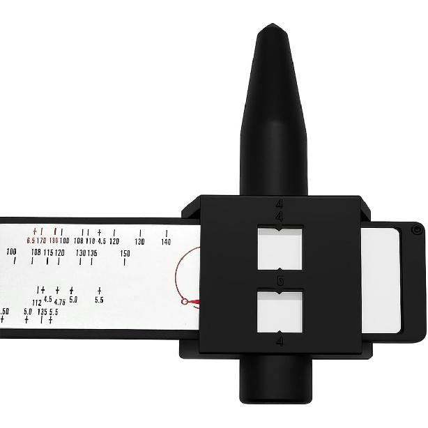 HZEL Car Wheel PCD Gauge, Vehicle Wheel Stud Rim Bolt Pattern Measuring Tool Sliding Caliper for 4 5 6 8 Holes, Automotive Lug Bolt Pattern Gauge PCD