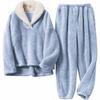 2024 Winter Plush Pajamas for Women - Loose Fit, Plus Size, European & American Christmas Style
