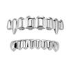 8/8 Fangs Glossy Teeth 18K Gold Mouth Tooth Caps Unisex Teeth Jewelry  Cosplay