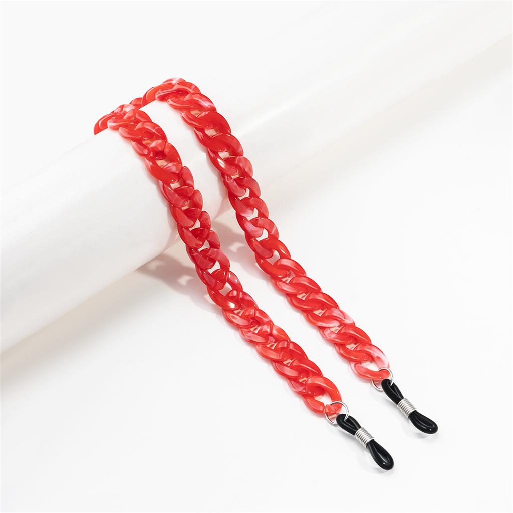 Colorful Eyeglasses Neck Cord Secure Grip Acrylic Glasses Retainer Comfortable Glasses Holder Daily Wear Accessories