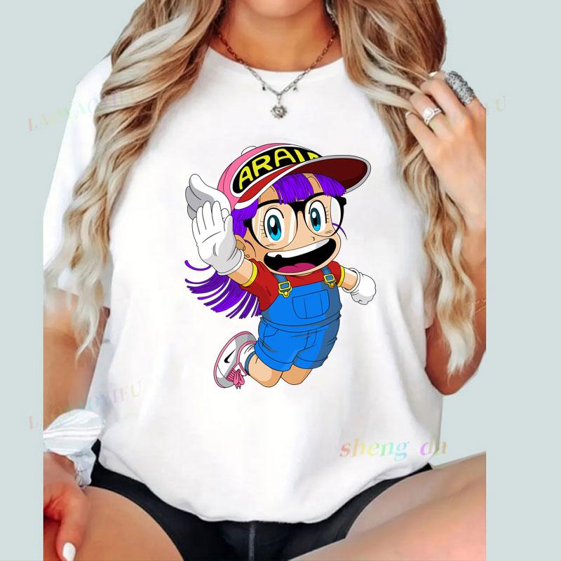Arale Drslump Tee Tshirt Pure Cotton Graphic T Shirts Y2k Top Unisex Clothing