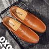 Дизайнерские высококачественные кожаные мужские туфли Lazy Shoes Мягкие мокасины Loafers Модный бренд для мужчин Flat