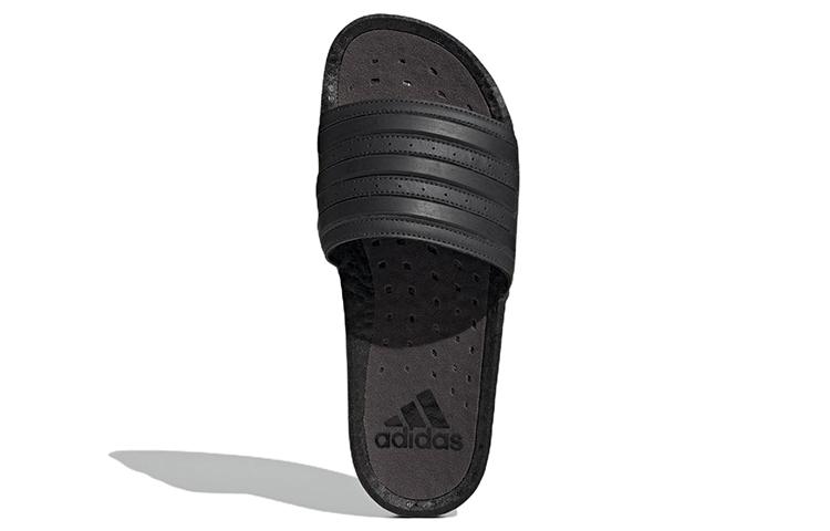 Шлепанцы Adilette Boost Adidas 'Carbon Core Black' GX4285