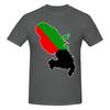 Map Of Martinique Color Red Green Literary Tshirt Sporty Trendy Quickdrying Tshirt