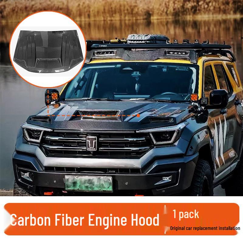 Tank 400 Hi4t Black Warrior Front Grille Trim Custom Black Sticker Accessory