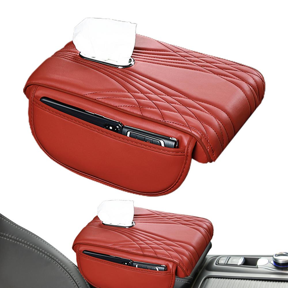 Подлокотник автомобиля водонепроницаемый защитный чехол для подлокотника центральной консоли подушка для локтя с карманом для хранения и коробкой для салфеток