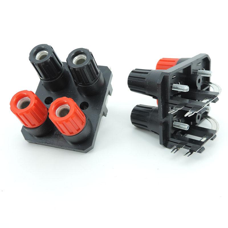 4 мм 2/4/6 контактный разъем отверстие Положение банановый штекер разъем питания аудио разъем динамик усилитель клемма винт клемма блок изгиб