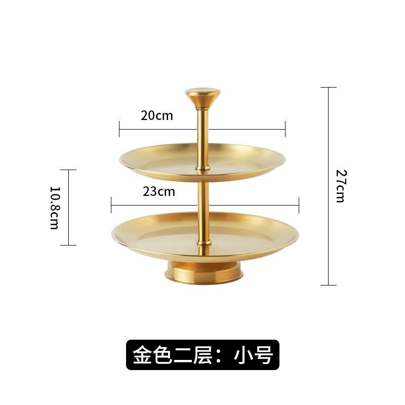 Двухъярусная фруктовая тарелка, двухъярусный поддон, кухонная утварь, настольный органайзер, конфетница, домашний поднос для гостиной и рабочего стола